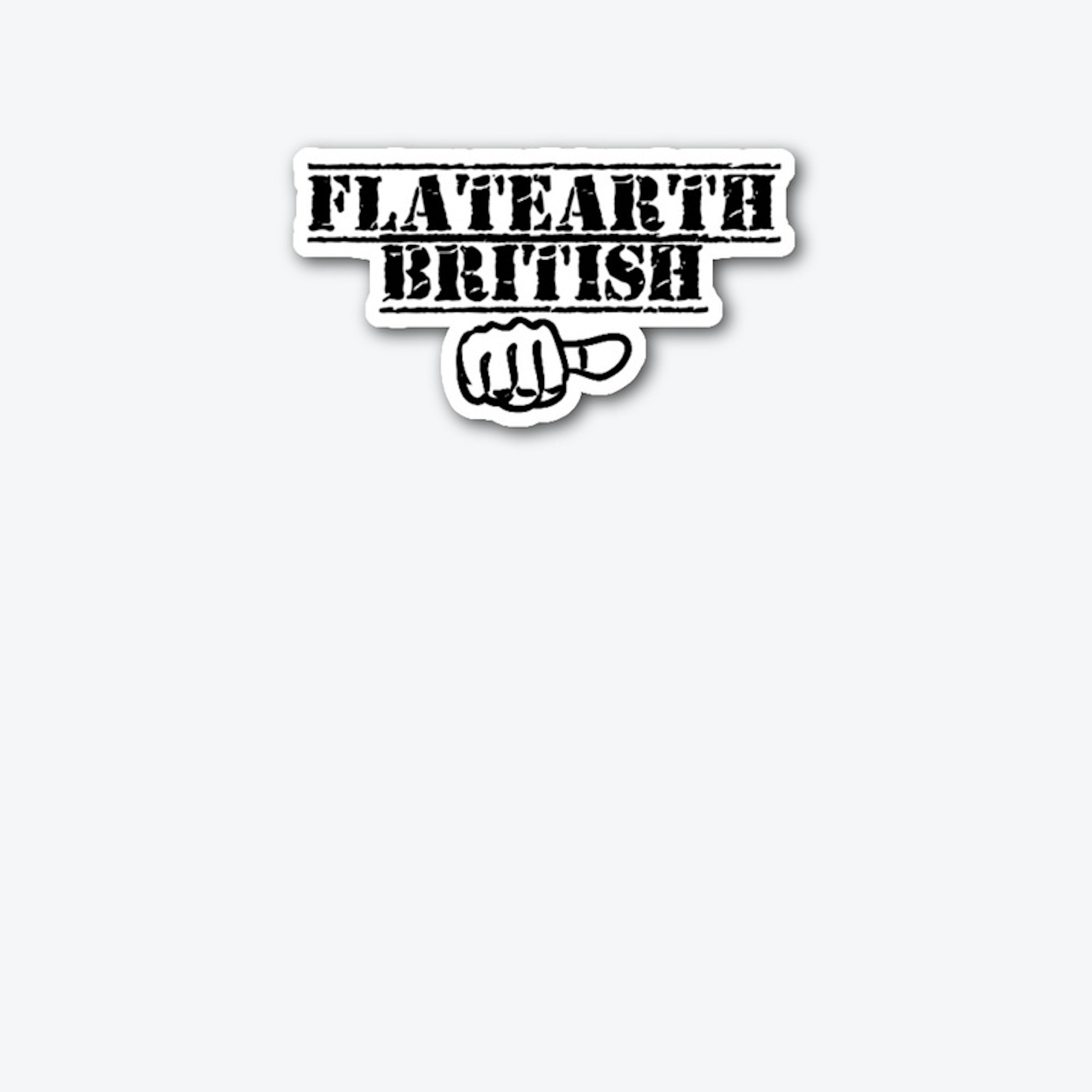 Flat Earth British FLAT THUMBS Merch